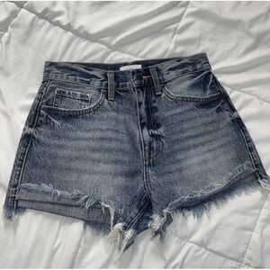 NWOT Pistola Shorts‎ Womens size 26 Blue Light Wash Denim Stretch Cutoff
